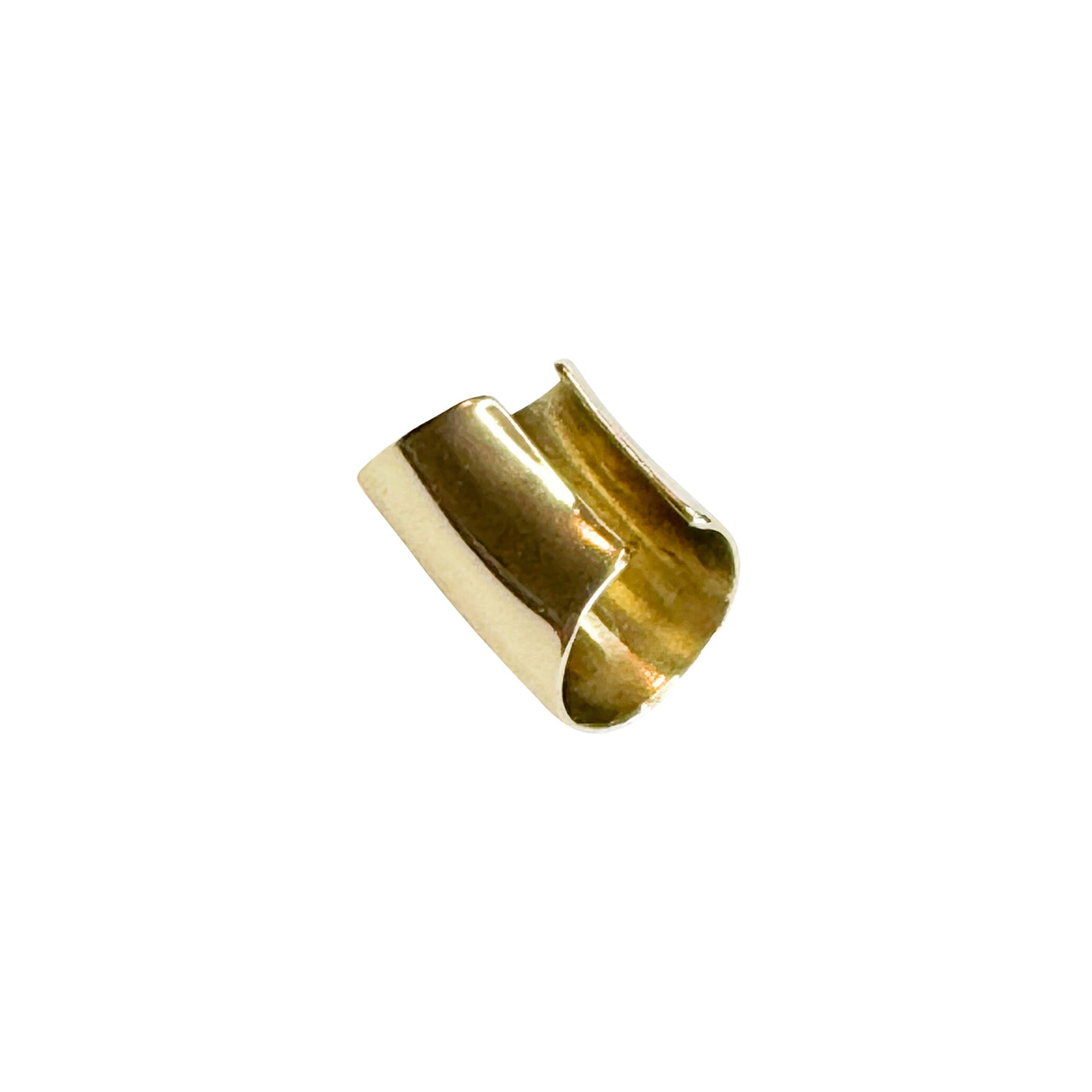 Una | .85 Inch Wide Ear Cuff Earrings - Bambu