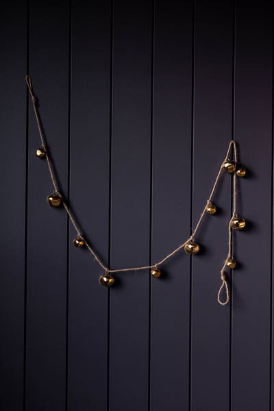 Iron Inspired Jingle Bell Garland