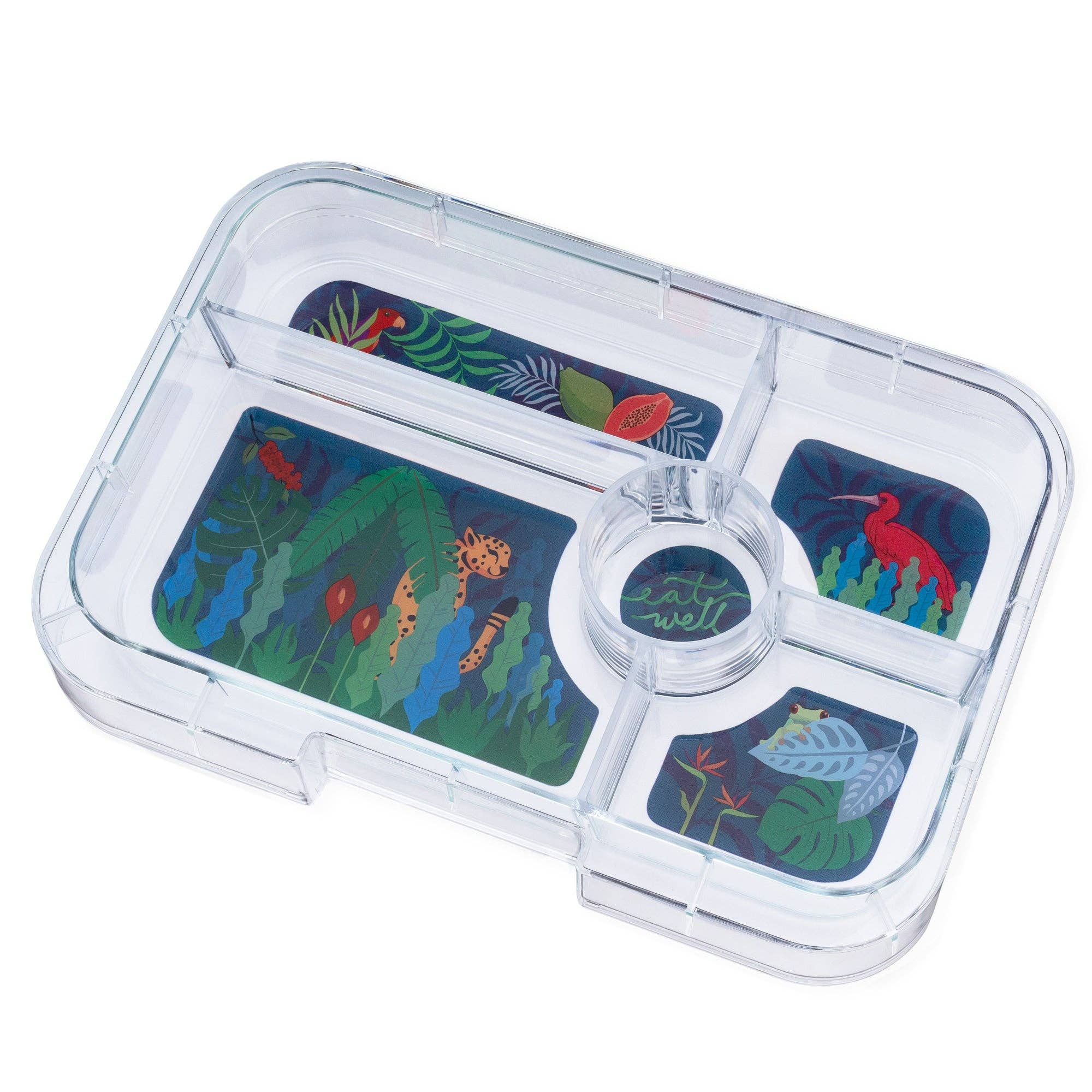 Leakproof Yumbox Tapas - Greenwich Green 5C Tray
