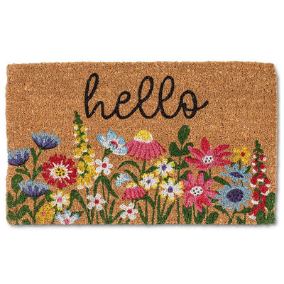 Garden Flower Floral “hello” Doormat