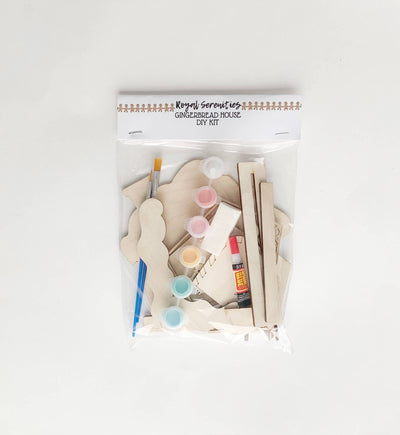 Kid's Paintable Gingerbread House - Christmas DIY