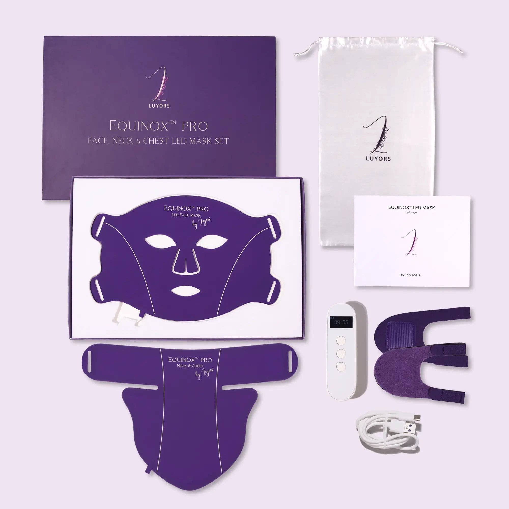 Equinox™ Pro LED Face and Neck Mask - Lights On, Problems Off