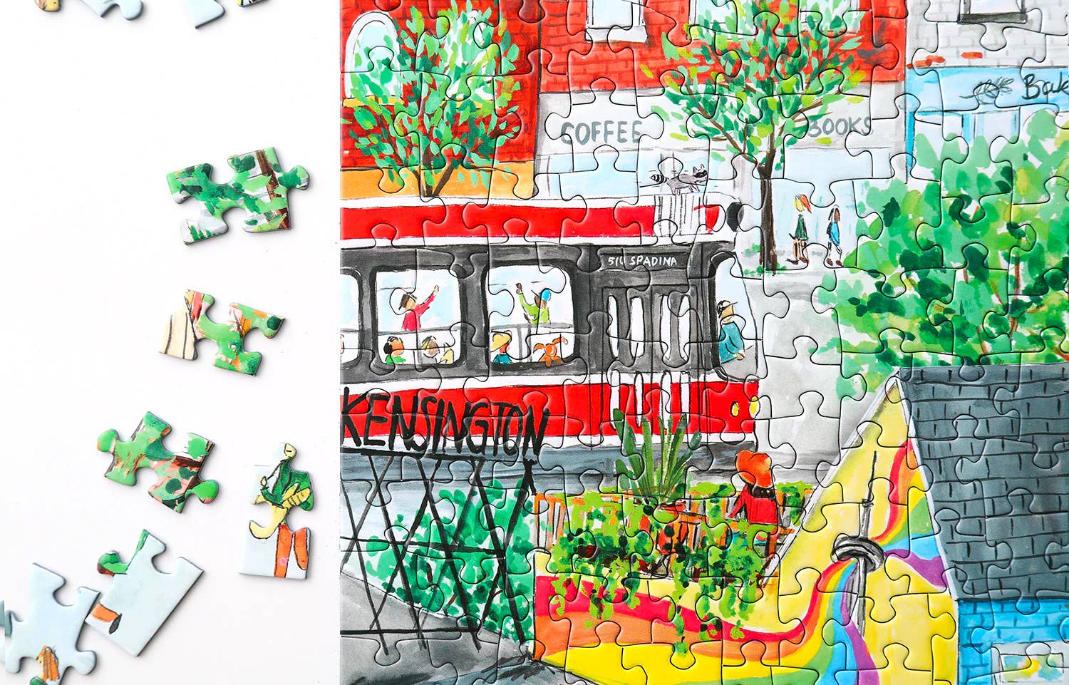 Toronto Kensington Market Puzzle (New "No Frills" Box)