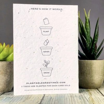Happy Anniversary Card - Plantable Greetings