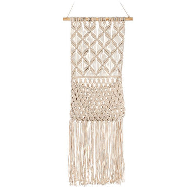 Long Macrame Wall Pocket