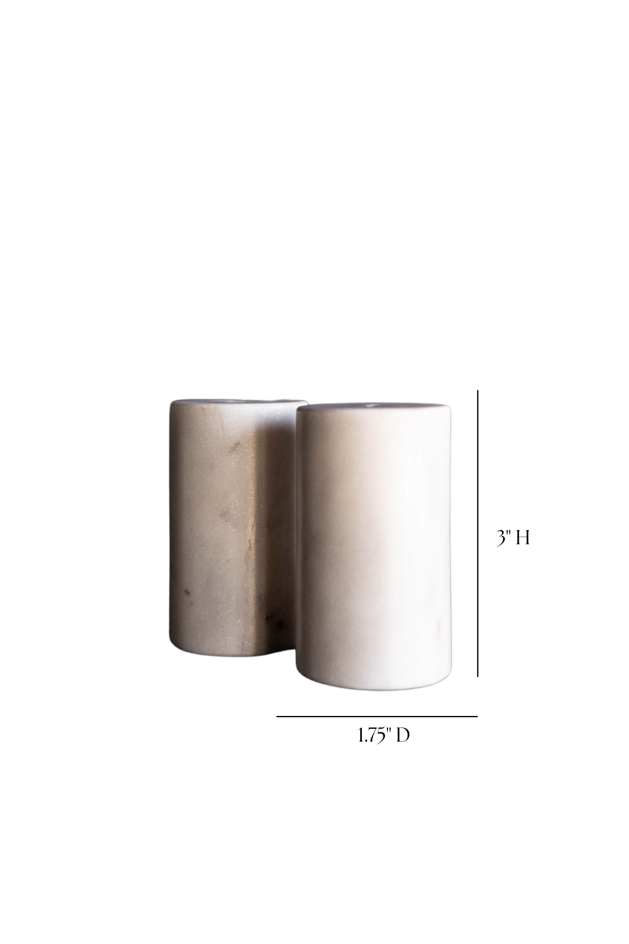 White Marble Salt & Pepper Shakers