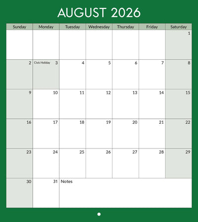 2026 Toronto Streetcar Calendar