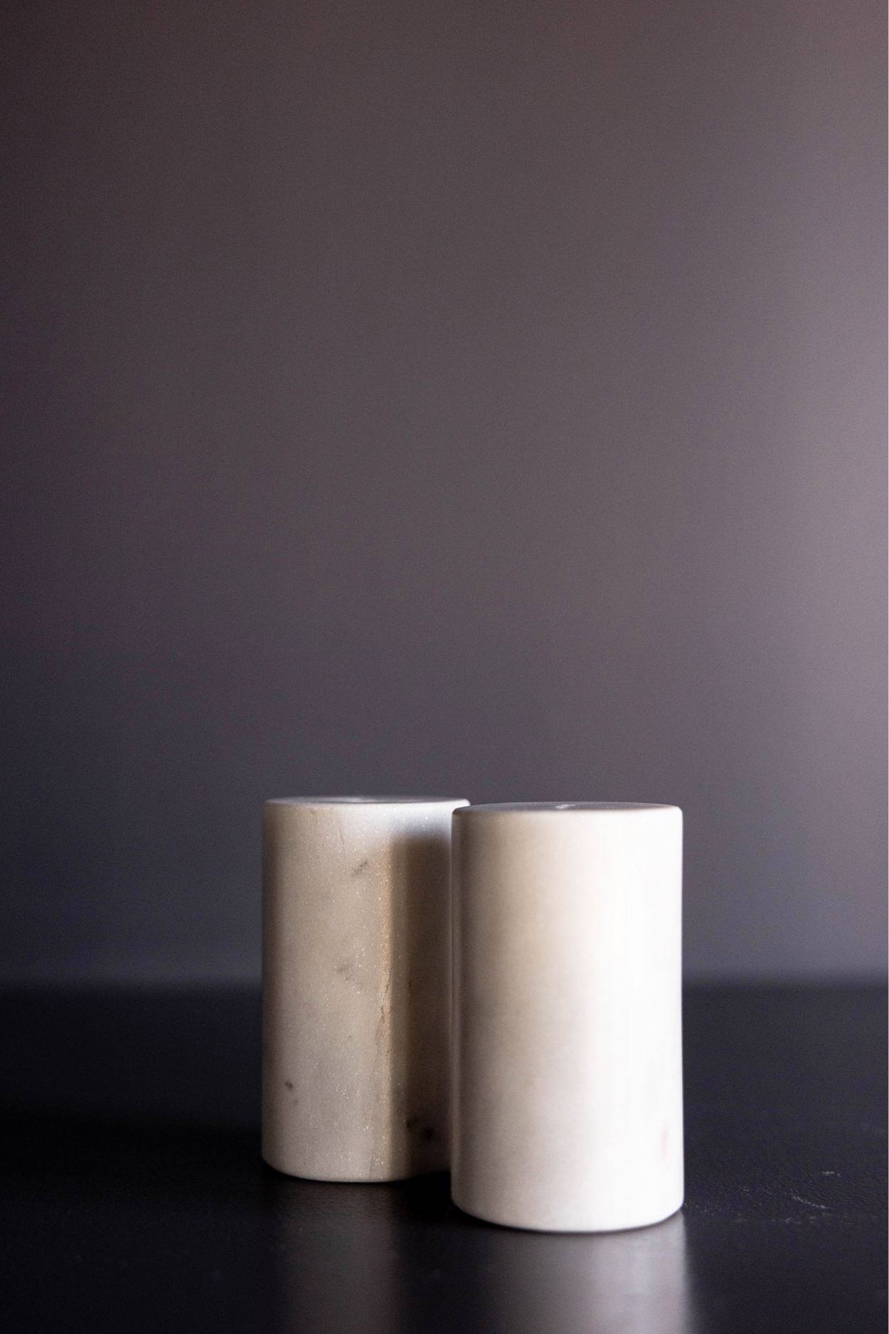 White Marble Salt & Pepper Shakers