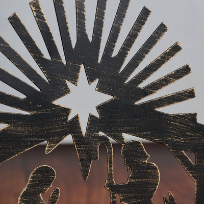 Iron Nativity Candleholder: Ten Thousand Villages