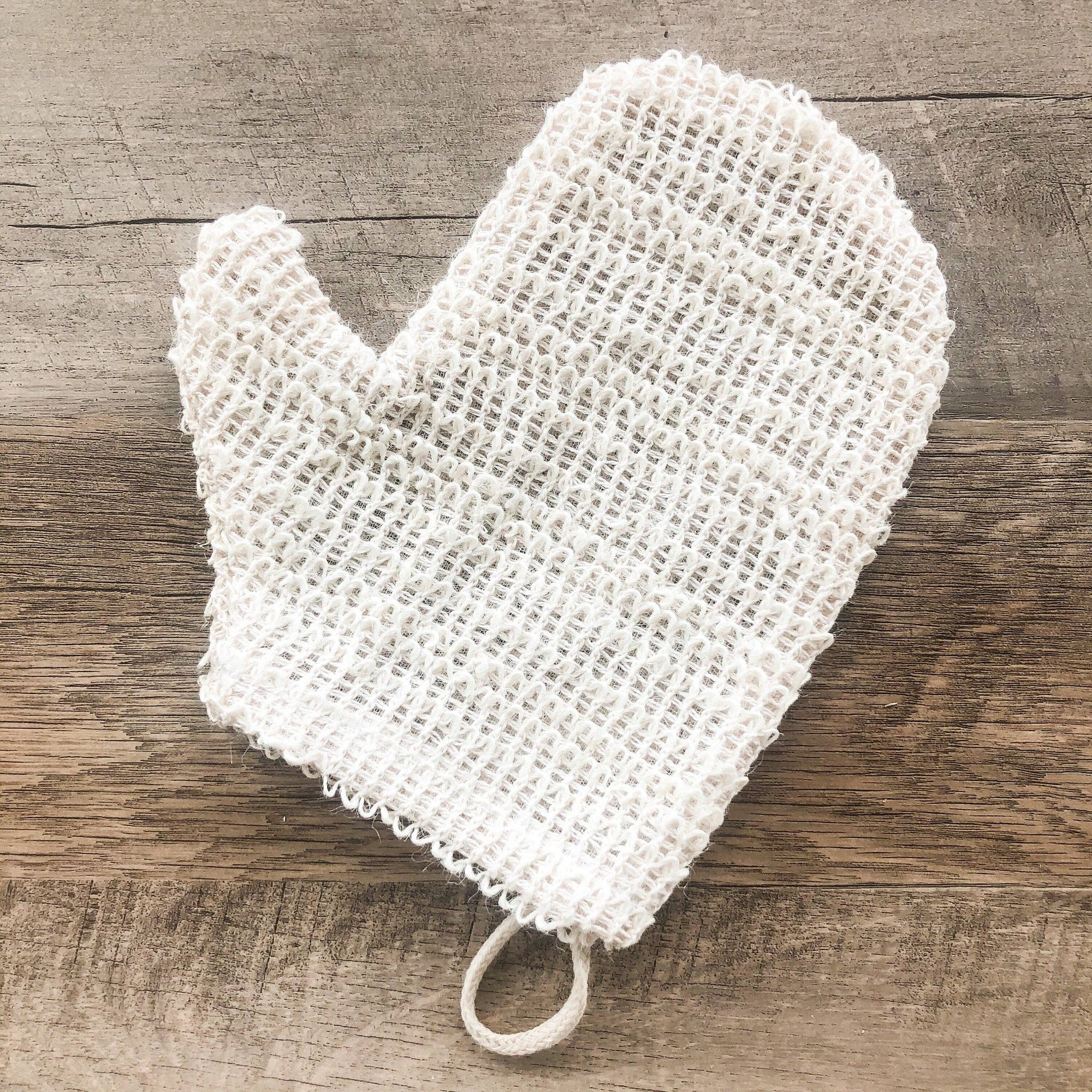 Natural Sisal Bath Mitt - Organic Exfoliating glove