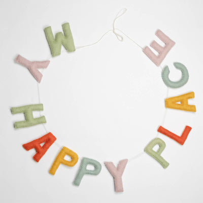 Positive Phrases: Felted Words Garland/Banner - Kids