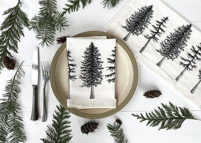 Christmas Trees Napkins (Set of 2) - Your Green Kitchen