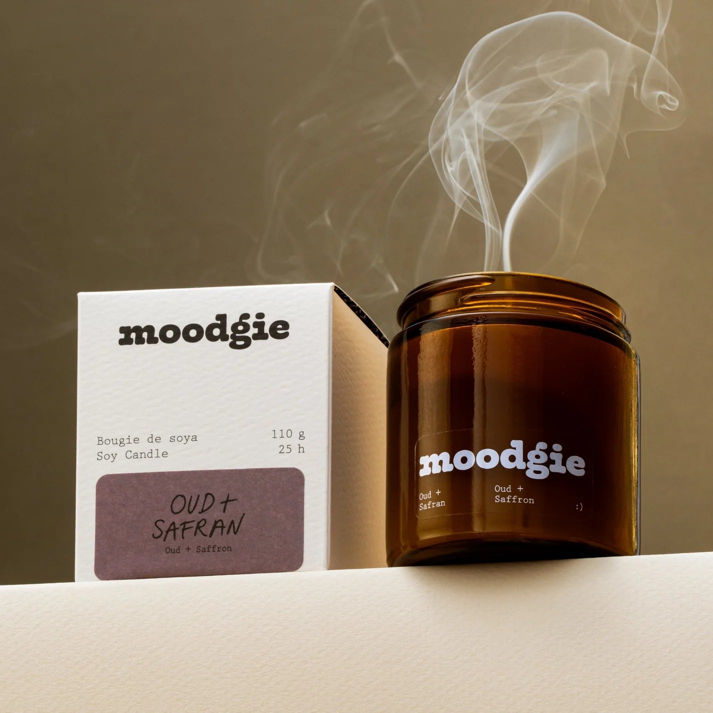 Oud + Saffron Candle - moodgie