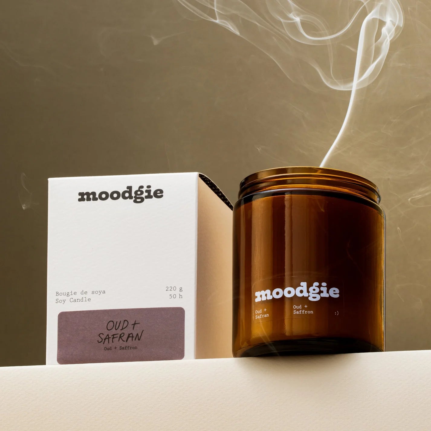 Oud + Saffron Candle - moodgie