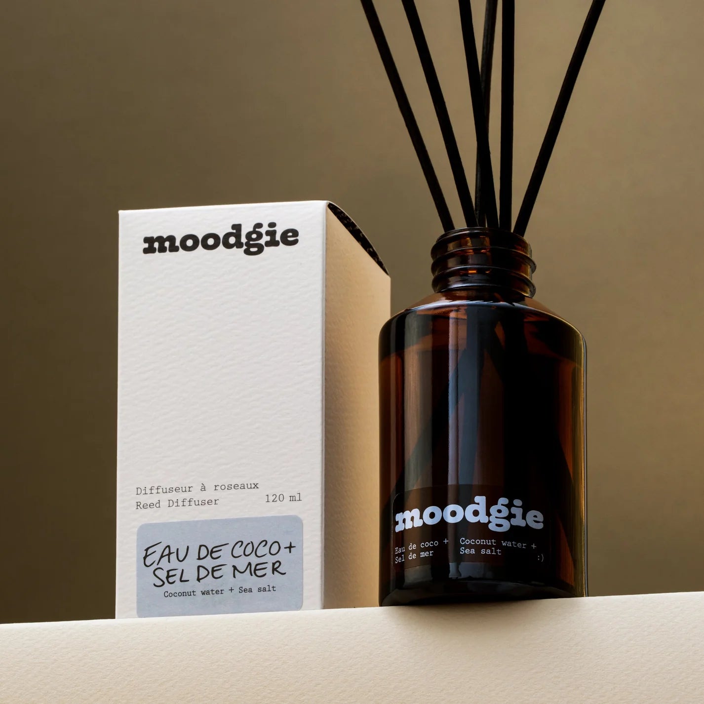 Coconut Water + Sea Salt : Reed Diffuser -  moodgie