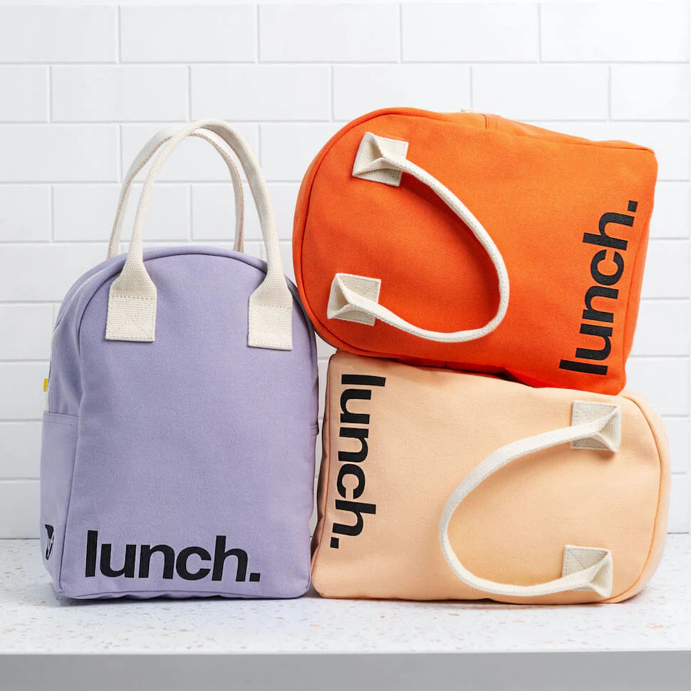 Zipper ‘Lunch’ Bag: Poppy - Fluf