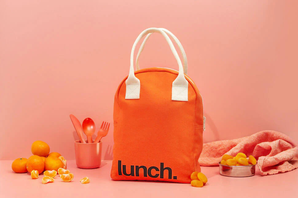Zipper ‘Lunch’ Bag: Poppy - Fluf