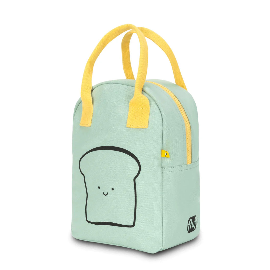 Zipper Lunch Bag: Happy Bread (Mint)- Fluf