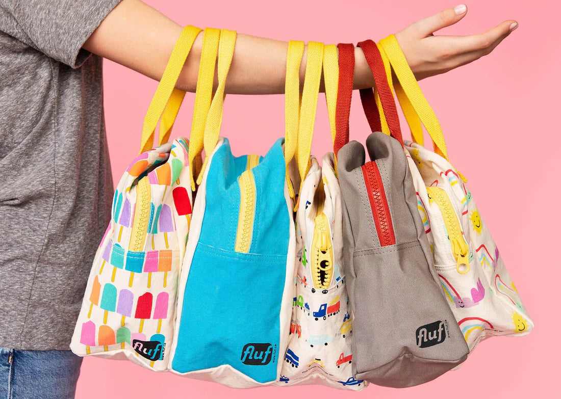 Zipper Lunch Bag: Shark -Fluf