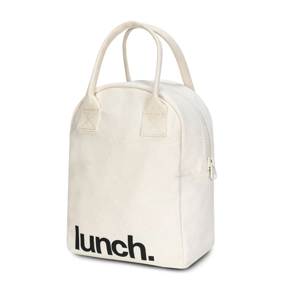 Zipper ‘Lunch’ Bag: Natural - Fluf