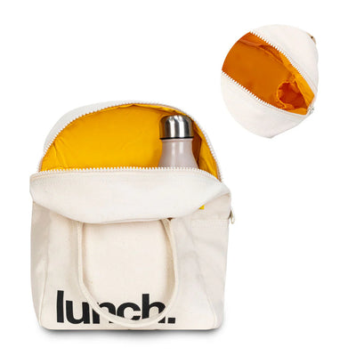 Zipper ‘Lunch’ Bag: Natural - Fluf