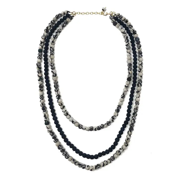 Kantha Indigo Layered Necklace - World Finds