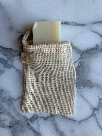 Soap Saver Bag (organic cotton) - Essence of Life Organics