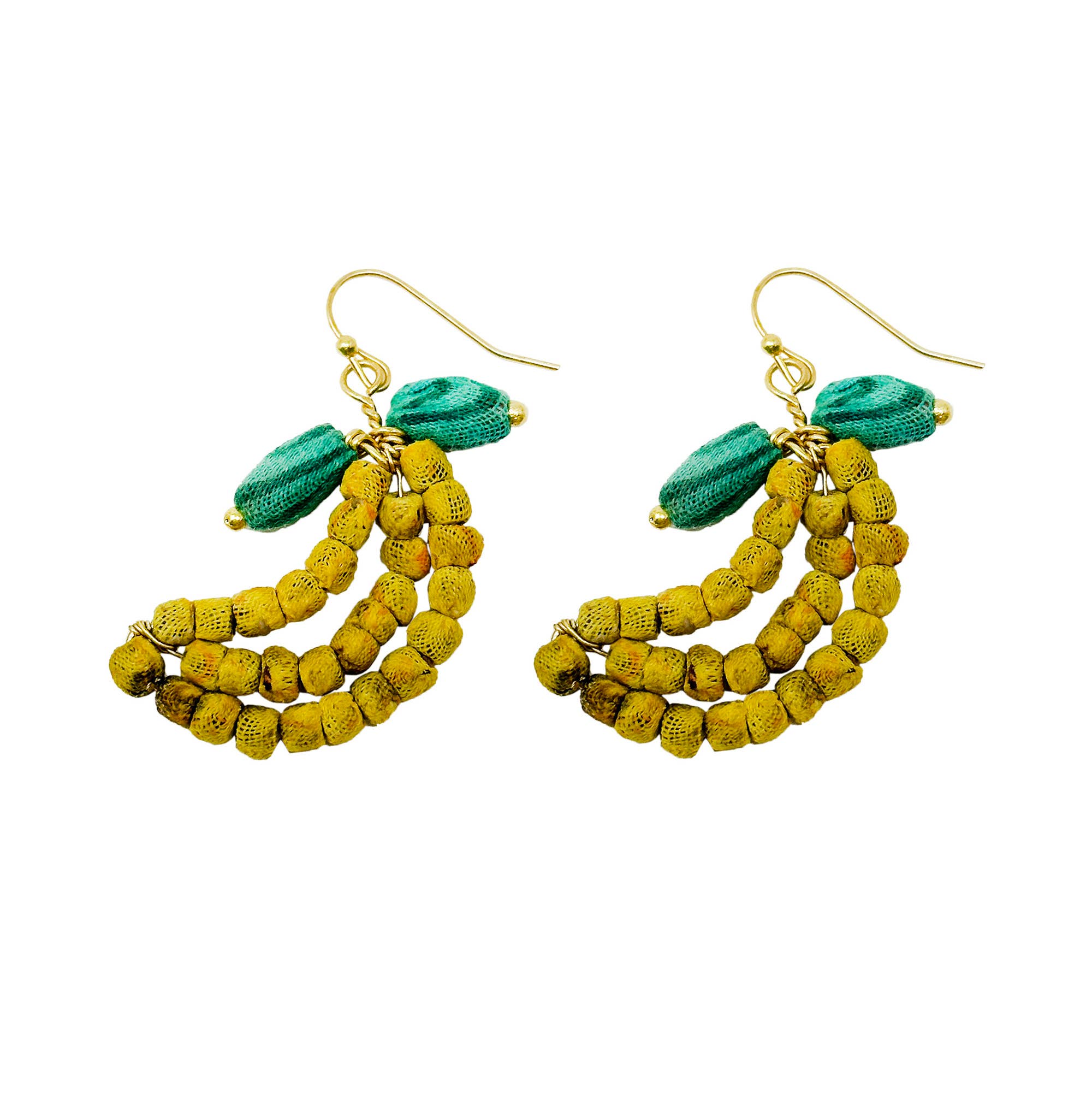 Kantha Banana Earrings