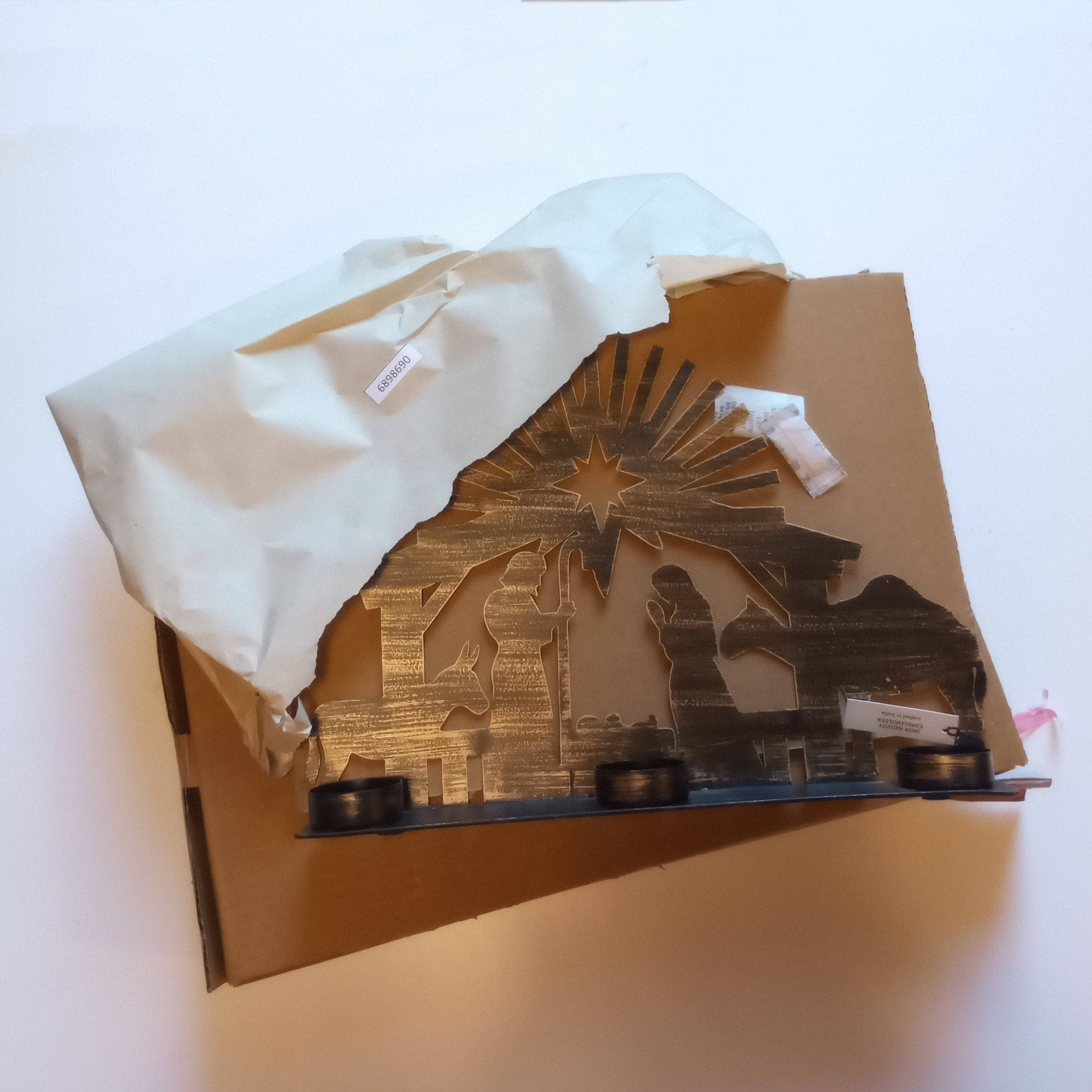 Iron Nativity Candleholder: Ten Thousand Villages