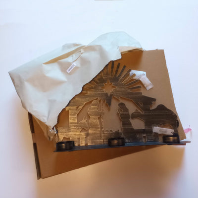 Iron Nativity Candleholder: Ten Thousand Villages