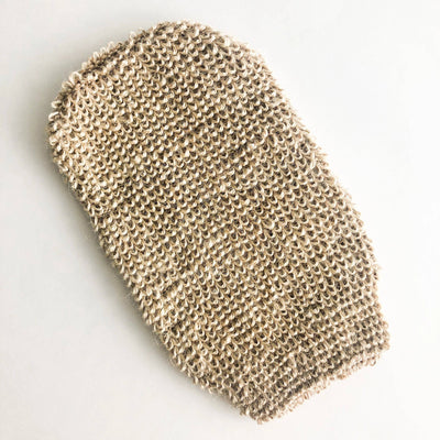 Natural Jute Mitt - Organic Biodegradable Exfoliating