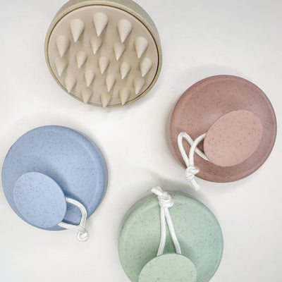 Silicone Bristle Shampoo Brush - Eco Friendly Scalp Massager