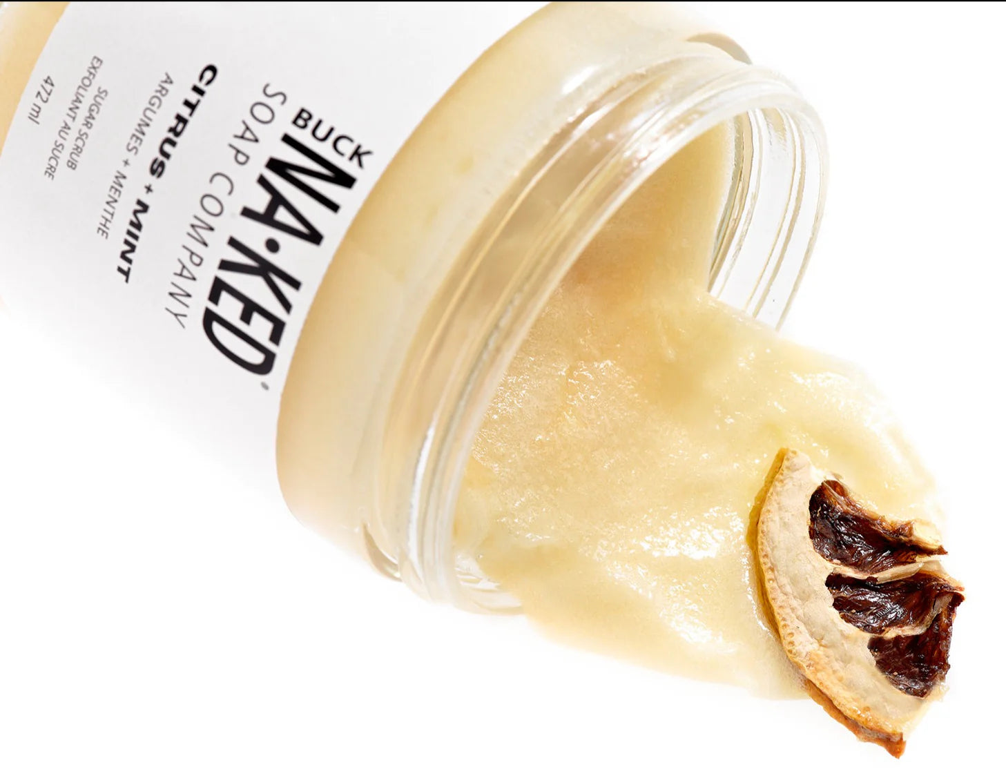 Citrus + Mint Sugar Scrub: Buck Naked Soap Company