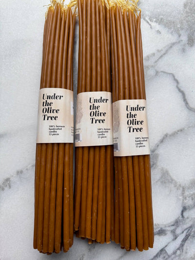 Under the Olive Tree, Ritual Beeswax Candles of Bethlehem