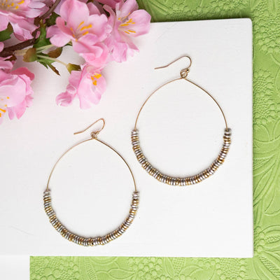 Lustrous Pailette Hoops