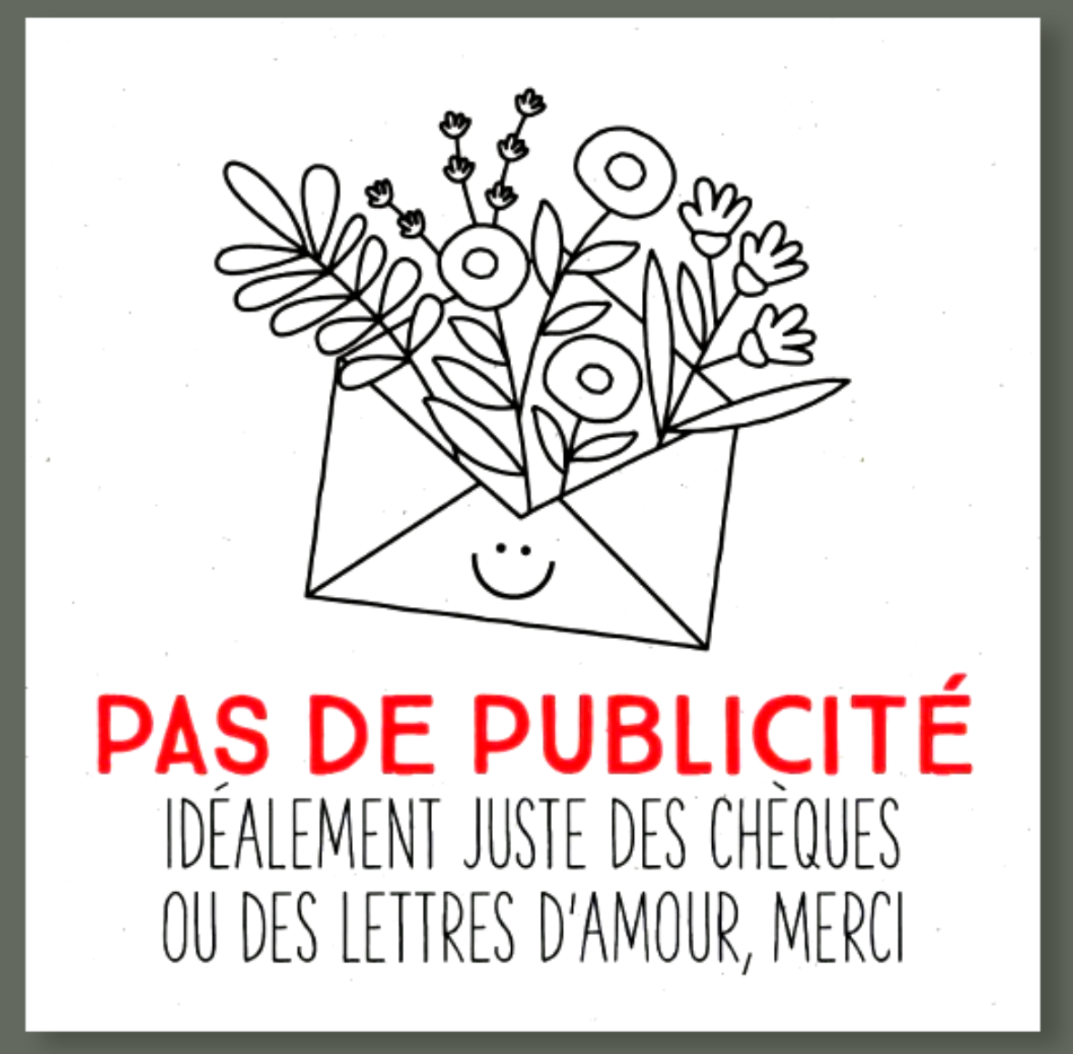 Sticker: No Junk Mail