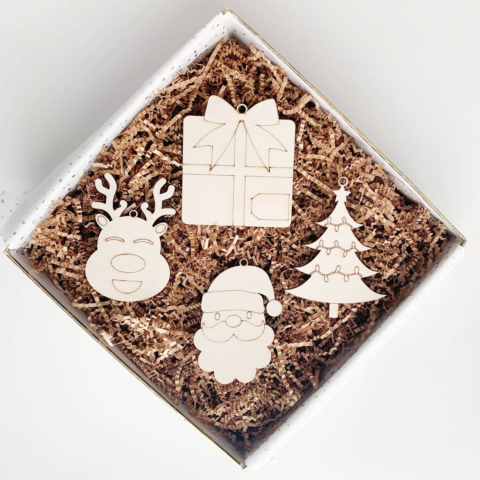 Kids Christmas DIY paintable Ornament Kit