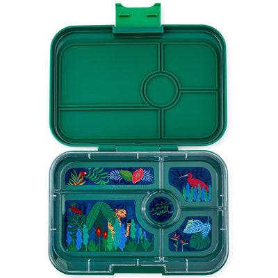 Leakproof Yumbox Tapas - Greenwich Green 5C Tray