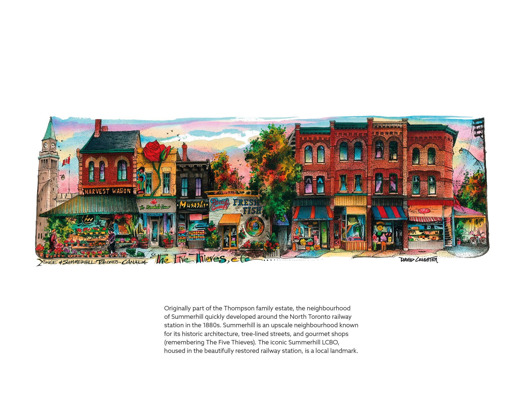 2026 Toronto Neighbourhood Calendar - 12" X 9"