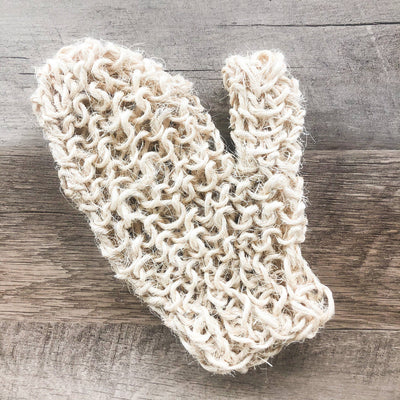 Natural Sisal Bath Mitt - Organic Exfoliating glove
