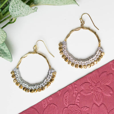 Entwined Crochet Hoops