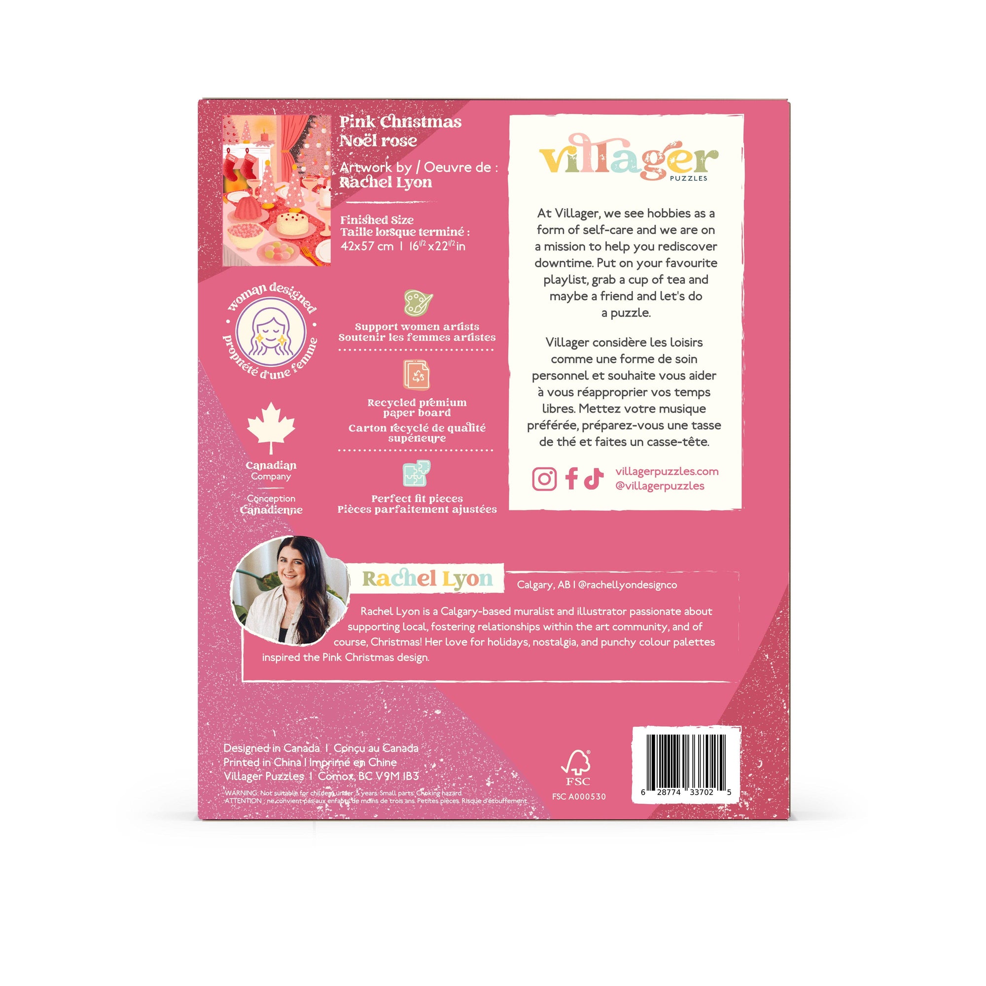 Pink Christmas | 500-Piece Puzzle