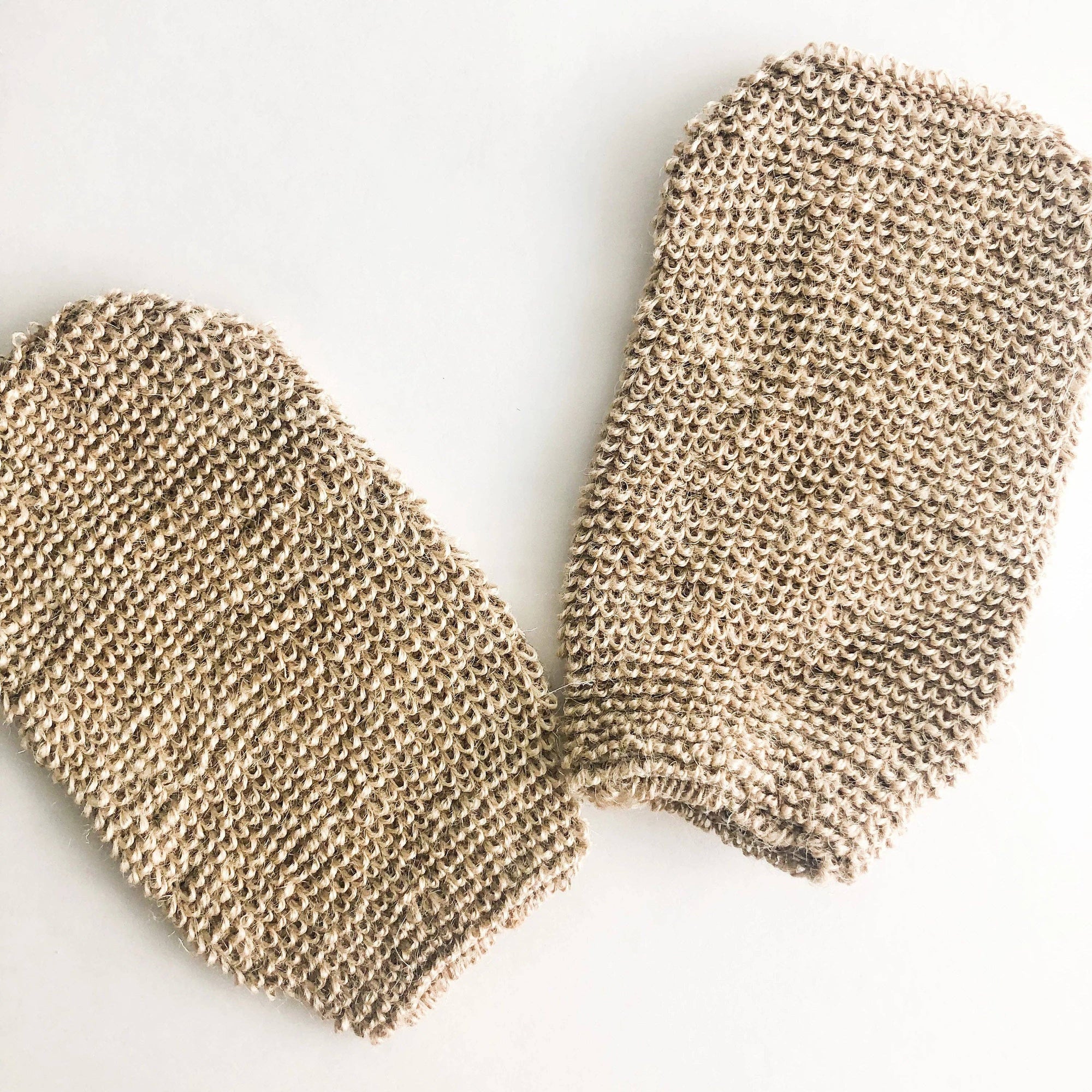 Natural Jute Mitt - Organic Biodegradable Exfoliating