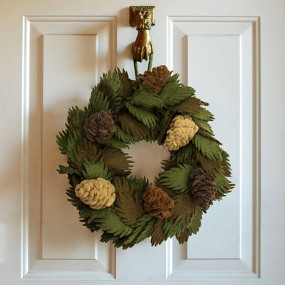 Wreath with Holly Berries - Christmas Decor