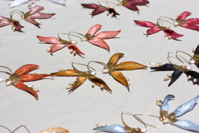 Strelitzia earrings