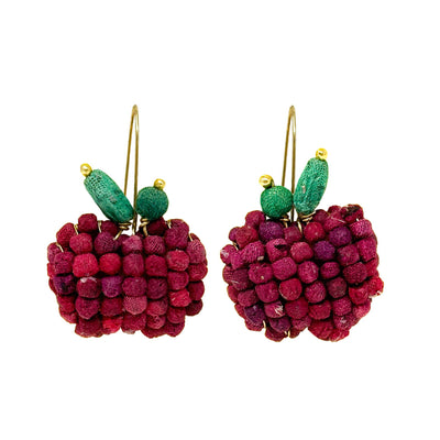 Kantha Apple Earrings