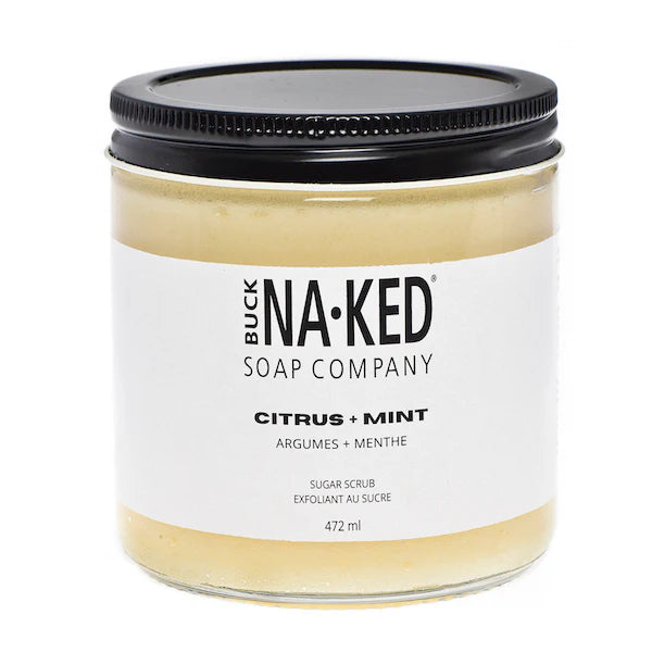 Citrus + Mint Sugar Scrub: Buck Naked Soap Company
