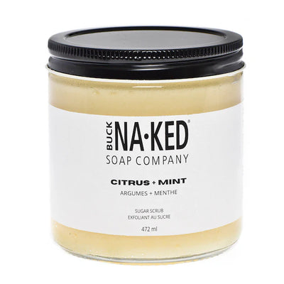 Citrus + Mint Sugar Scrub: Buck Naked Soap Company