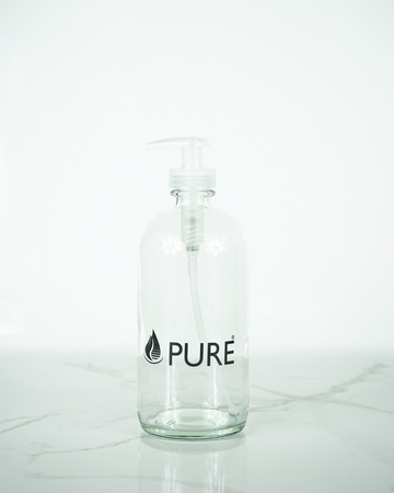 500ml Pump Glass Bottle - Pure