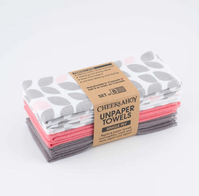 Reusable Non Paper Towels (Set Of 8 With No Roll) - Cheeks Ahoy